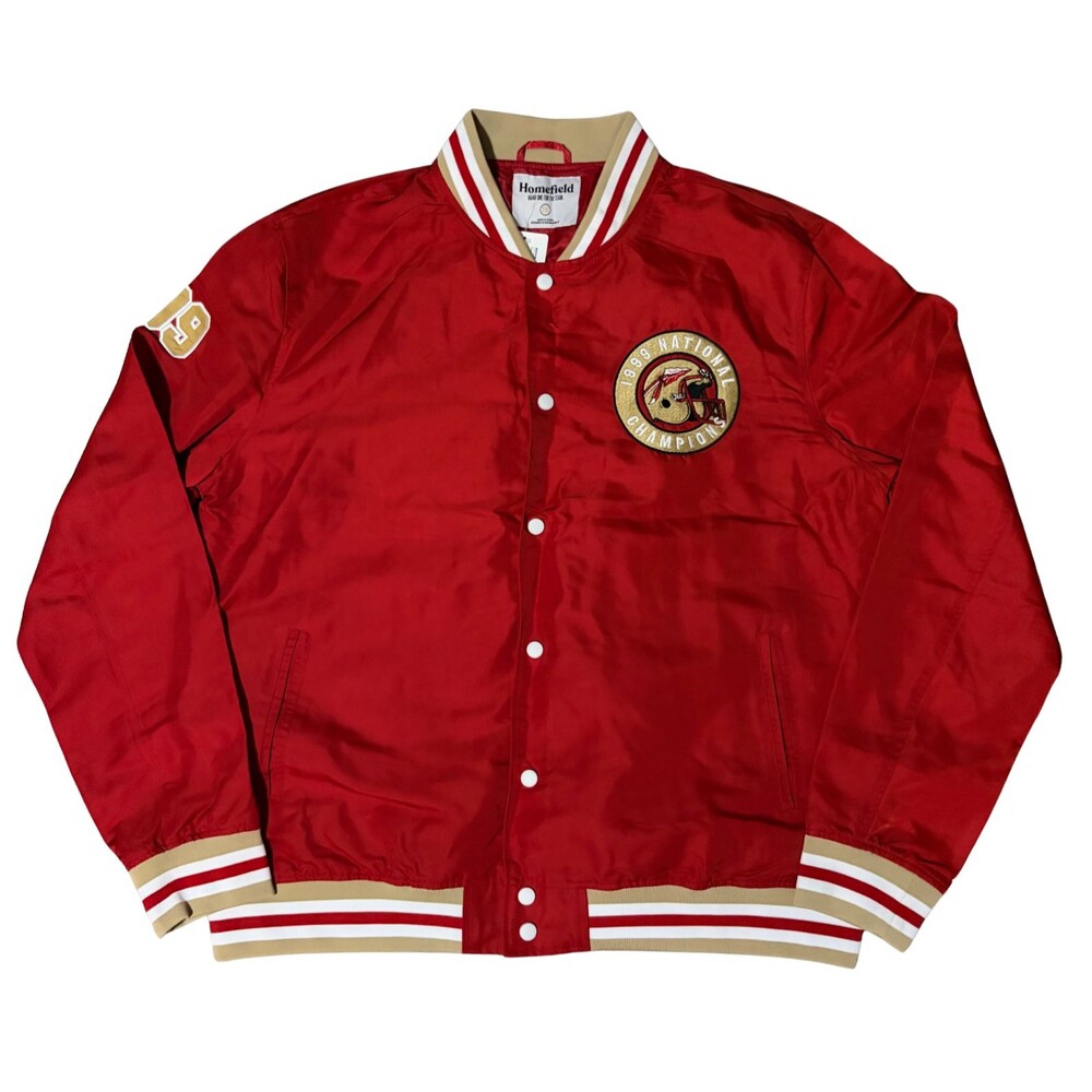Florida State Seminoles Jacket Mens XXL Crimson 1999 National Champions NCAA NWT